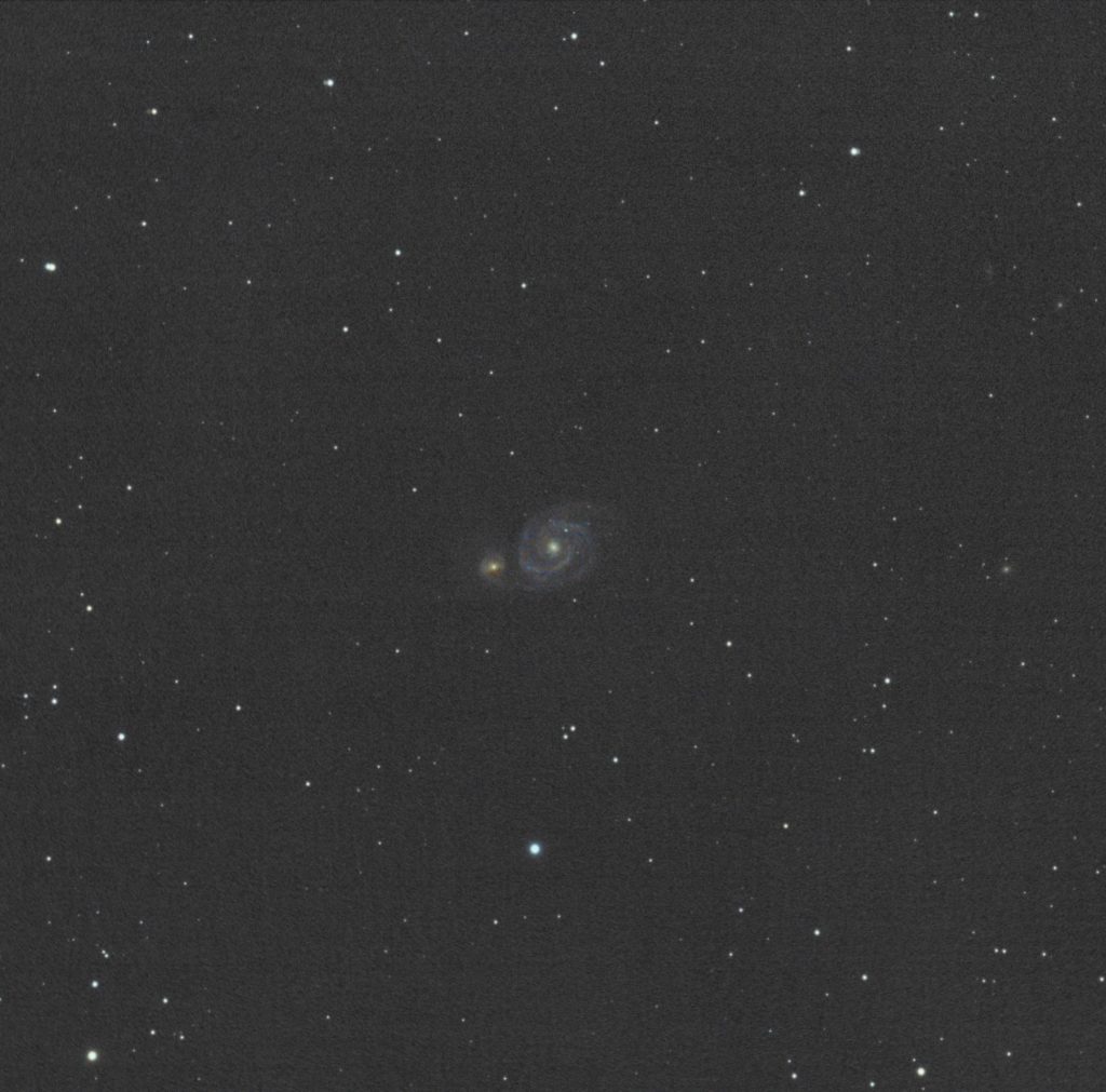 M51, the Whirlpool Galaxy.