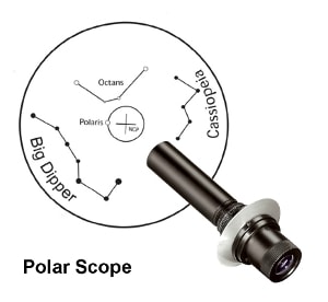 Polar Scope Etching 300 Polar scope for GErman equatorial Mount. The Optics have etchings of constellations for more accurate polar alignment