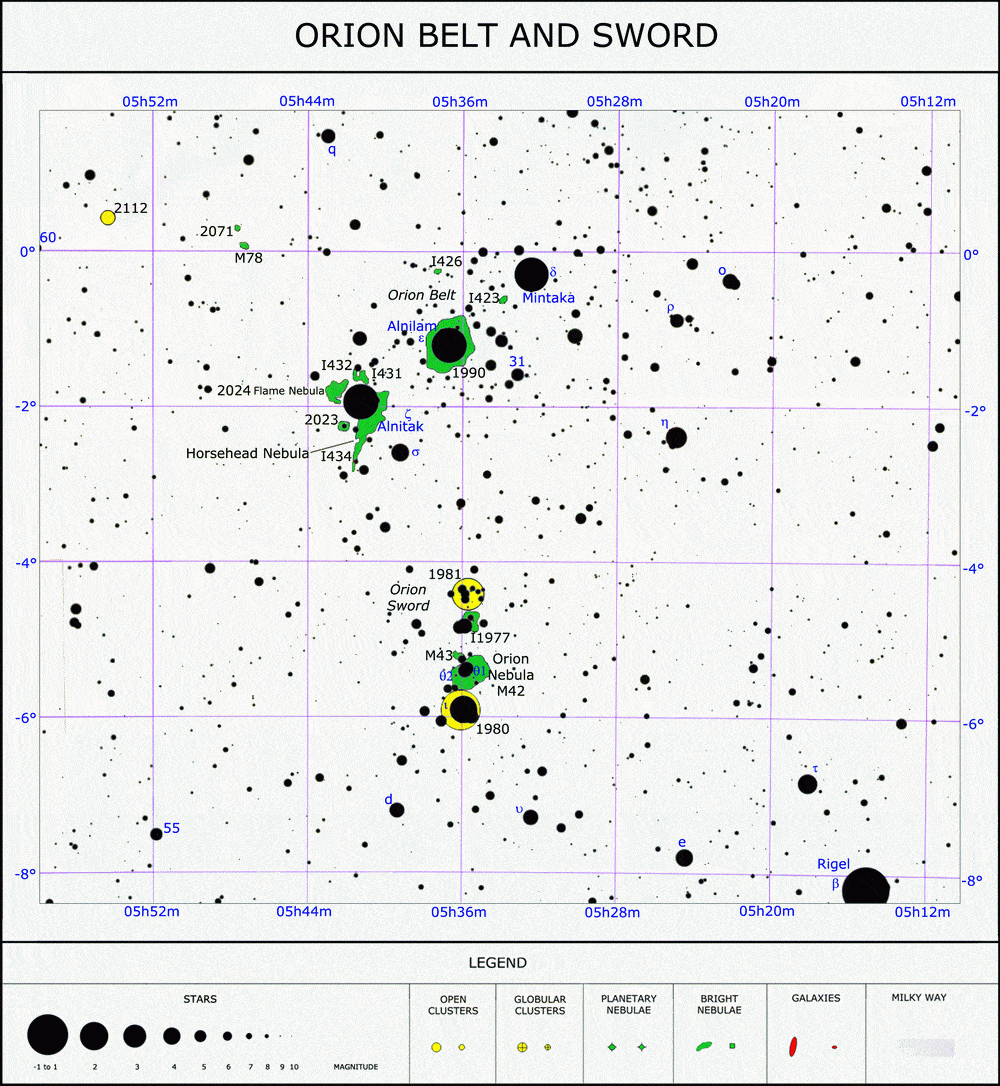 orion star chart
