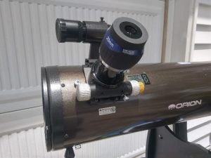 2” Meade UWA 20 mm in the focuser of my 8” Dob