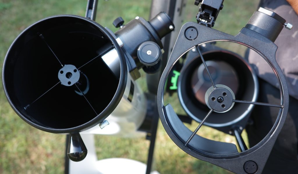 Secondary mirror spiders