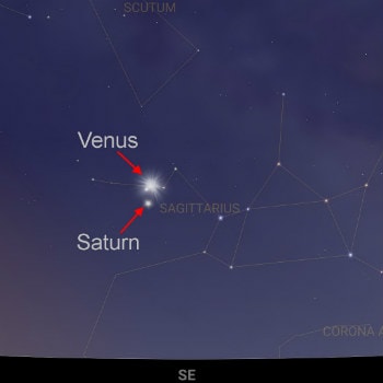 February 17th, pre-dawn sky.