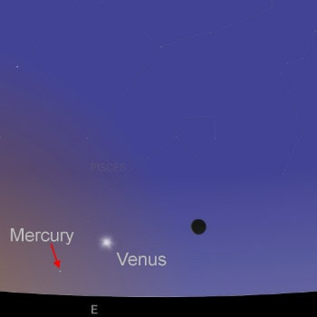 May 1st, pre-dawn sky.