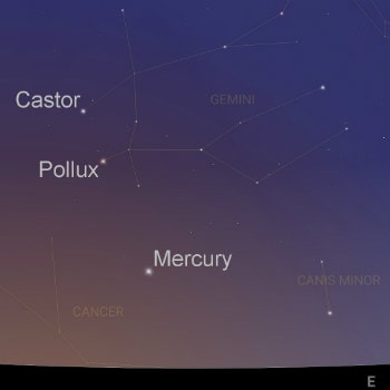 August 9th, pre-dawn sky.