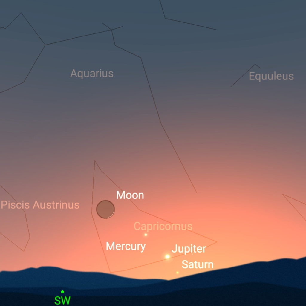 January 14th, evening sky.
