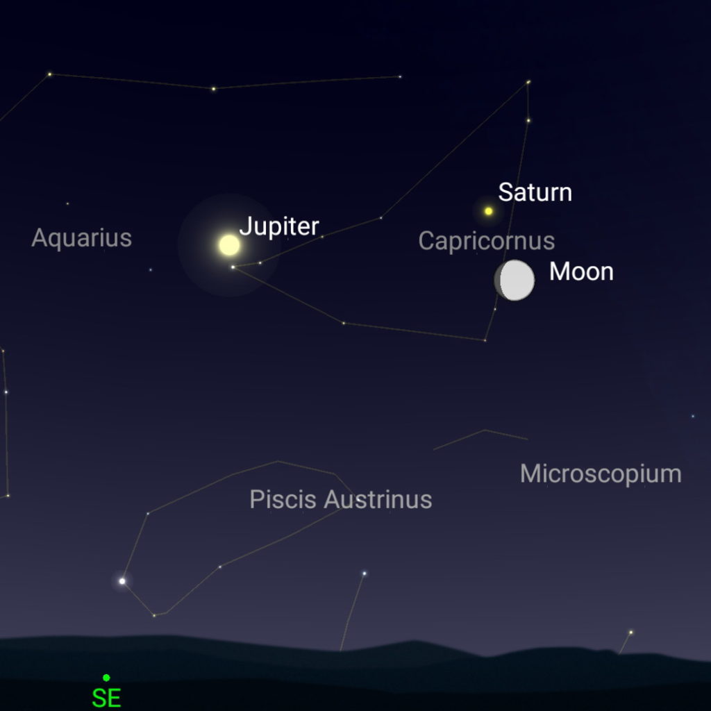 planets showing tonight