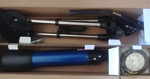 Meade Infinity 102AZ in the box it came on