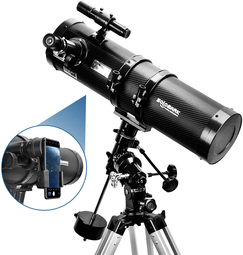 Solomark Polaris 130EQ Newtonian Professional Astronomical Reflector Telescope