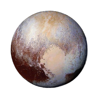 pluto in a telescope