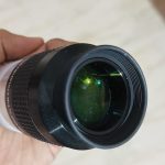 A dirty eyepiece which is to be cleaned