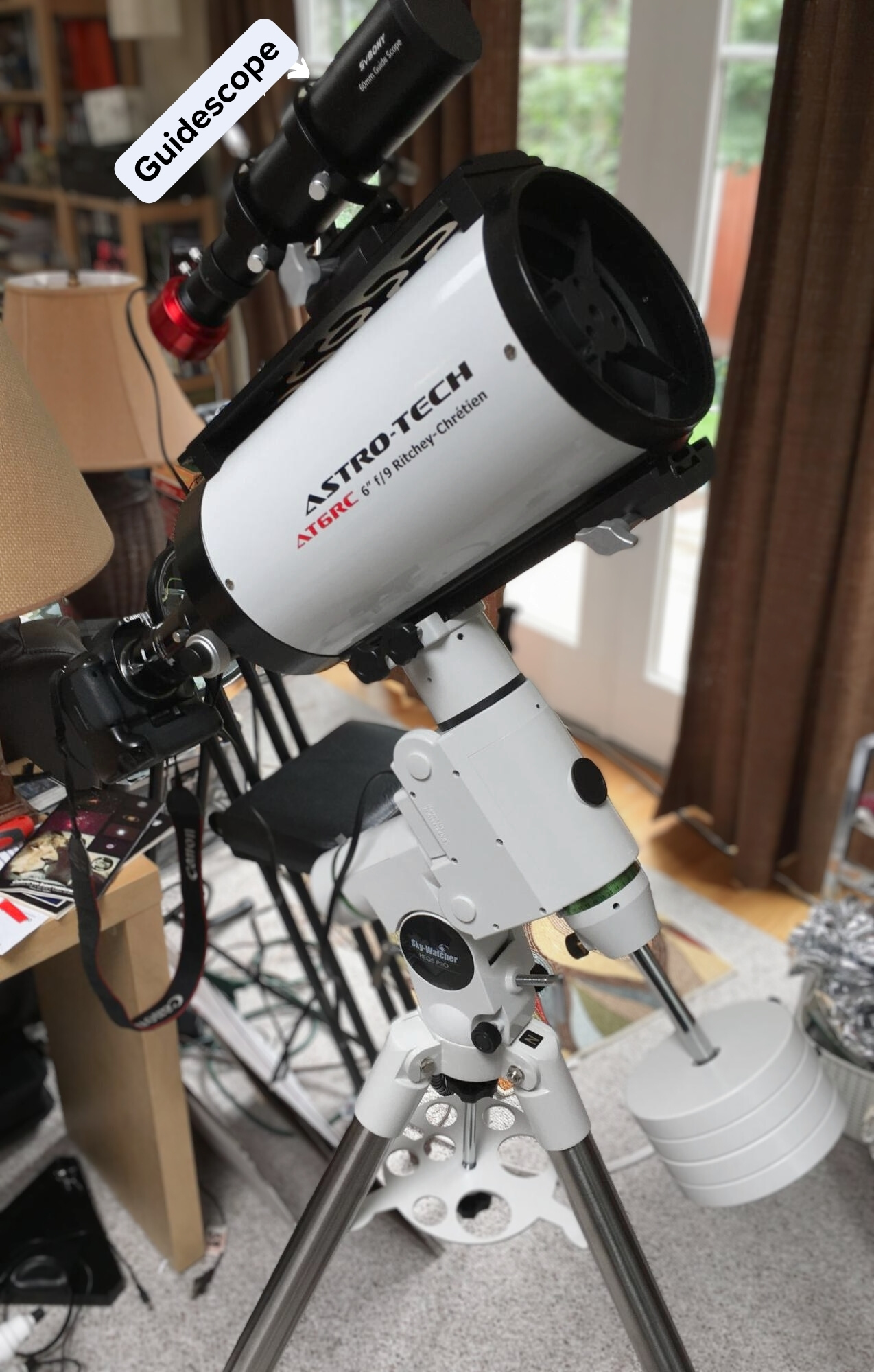 My 6” equatorially-mounted Ritchey-Chretien