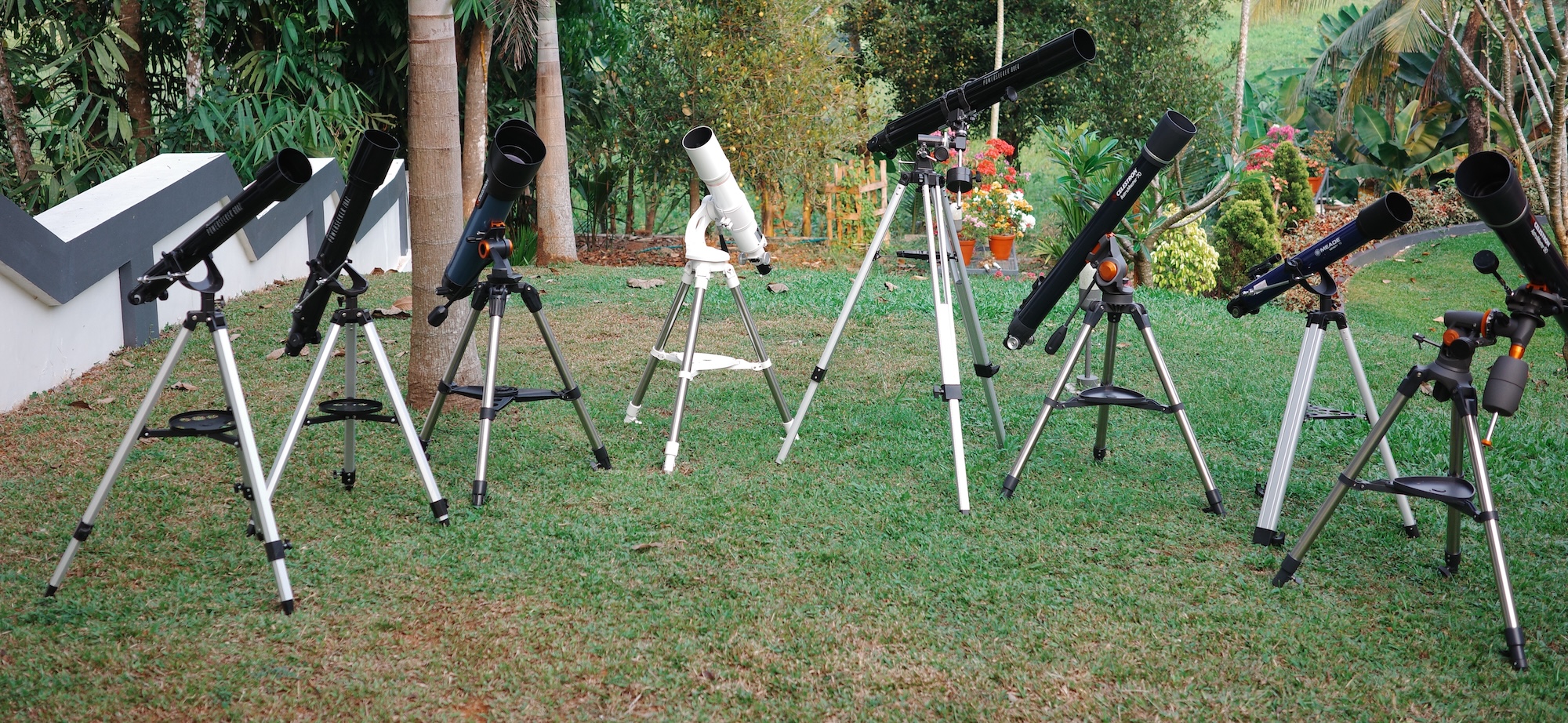 A few refractor telescopes we've in our current collection